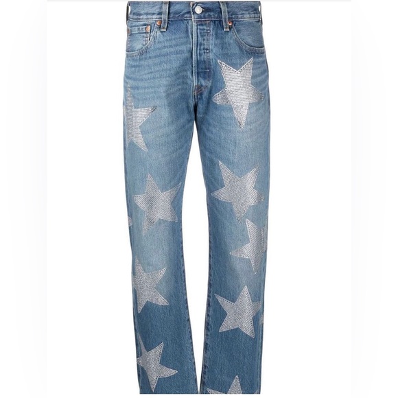 Collina Strada Rhinestone Star Jeans - Picture 3 of 8